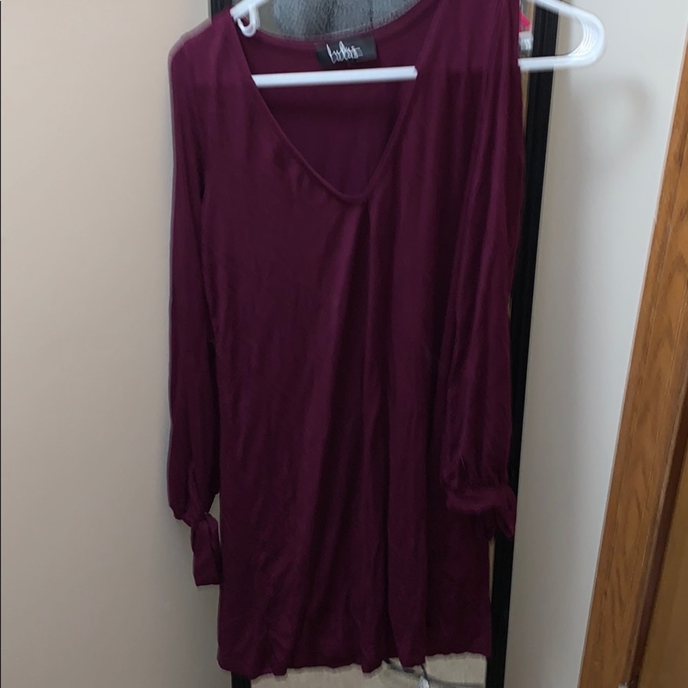 Burgundy dress